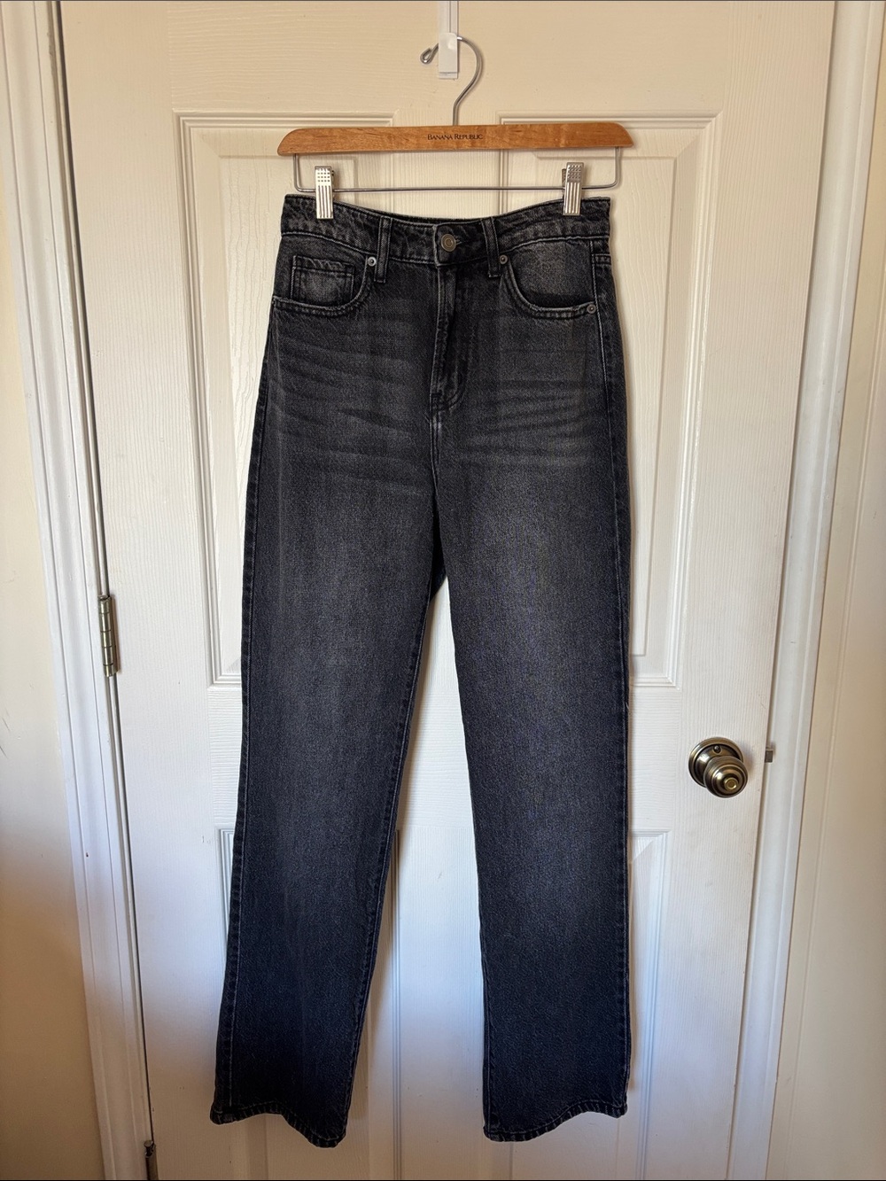 Fashion Nova Black Straight Leg Jeans
